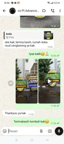 Testimonial Papan Bunga Pernikahan jiput