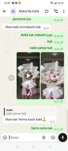 Testimonial Buket Bunga jiput