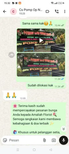 Testimonial Papan Bunga jiput
