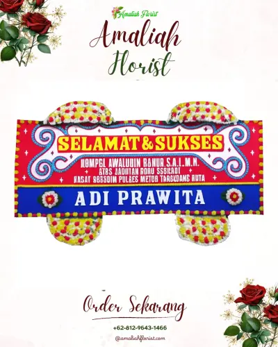 Karangan Bunga Ucapan Selamat jiput